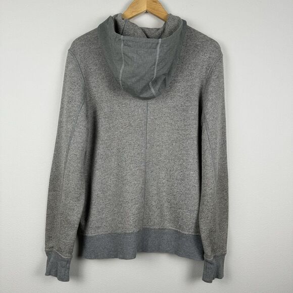 Lululemon Full Zip Hoodie Men’s Medium Grey French Terry Sweatshirt Heather - Picture 7 of 10